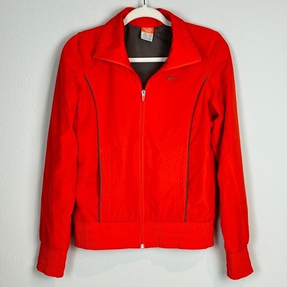 VTG Nike Athletic Dept Orange Tag Orange Full Zip Jacket S - Picture 1 of 10